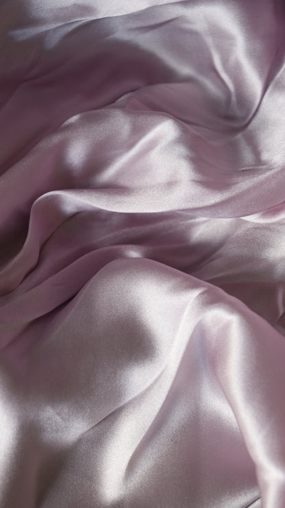 CALM - THE SILK VEST: VEST BLACK + SILK PALE PINK