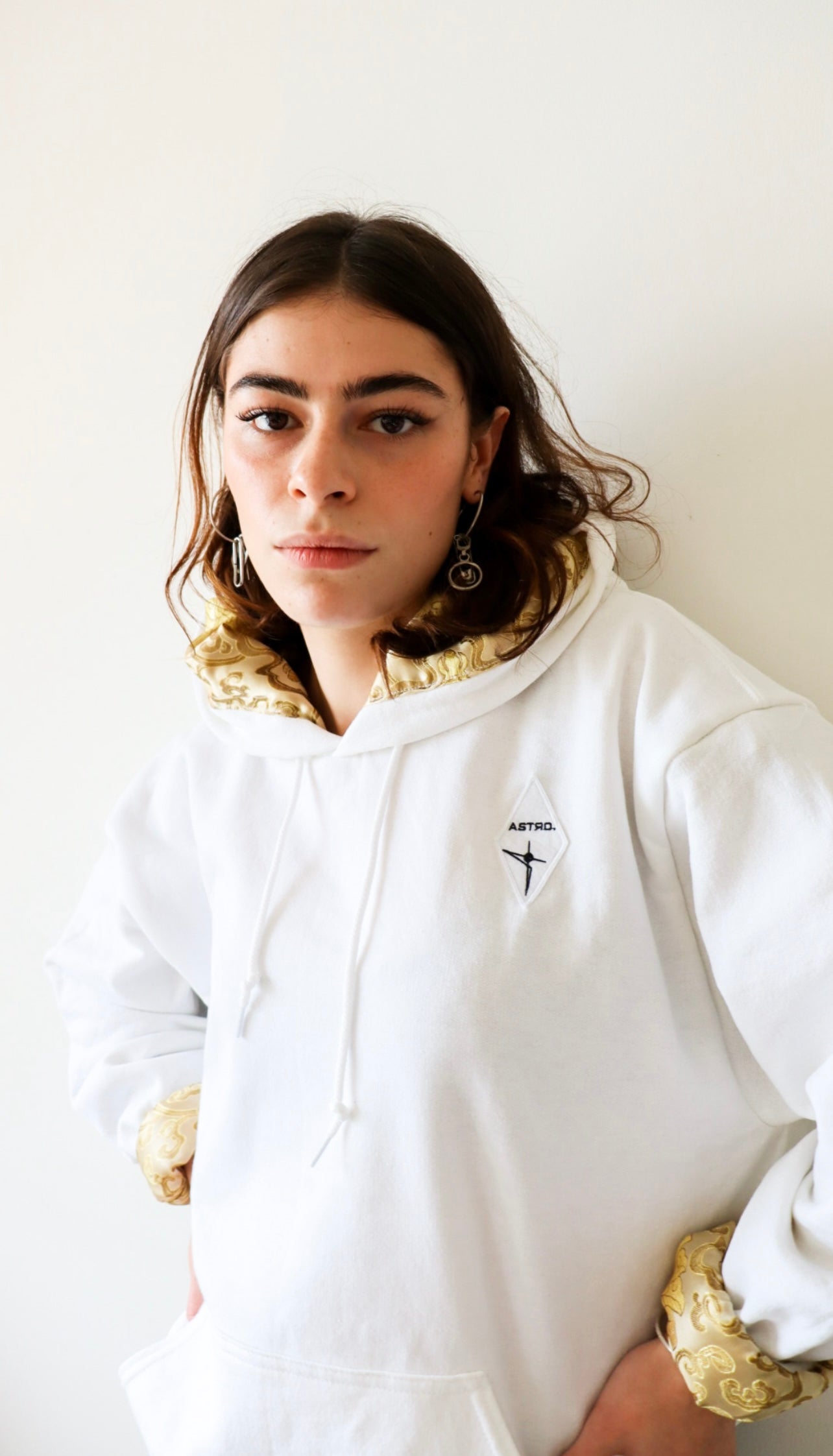 THE SATIN VEST - WHITE VEST + WHITE SATIN